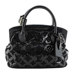 Louis Vuitton Fascination Lockit Frame Handbag Patent Lambskin BB