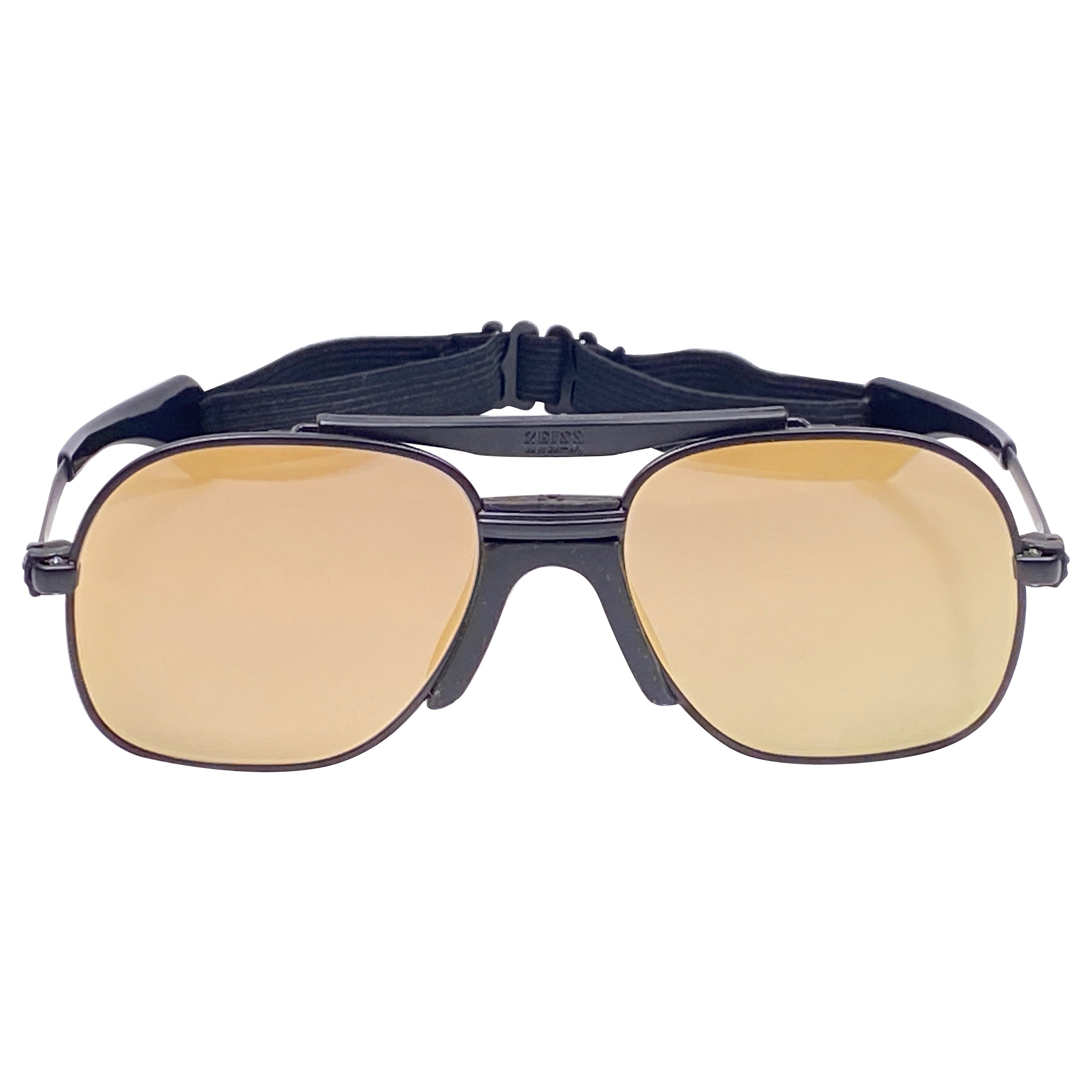 New Vintage Zeiss Black Matte Frame Mirror Lenses West Germany 1970