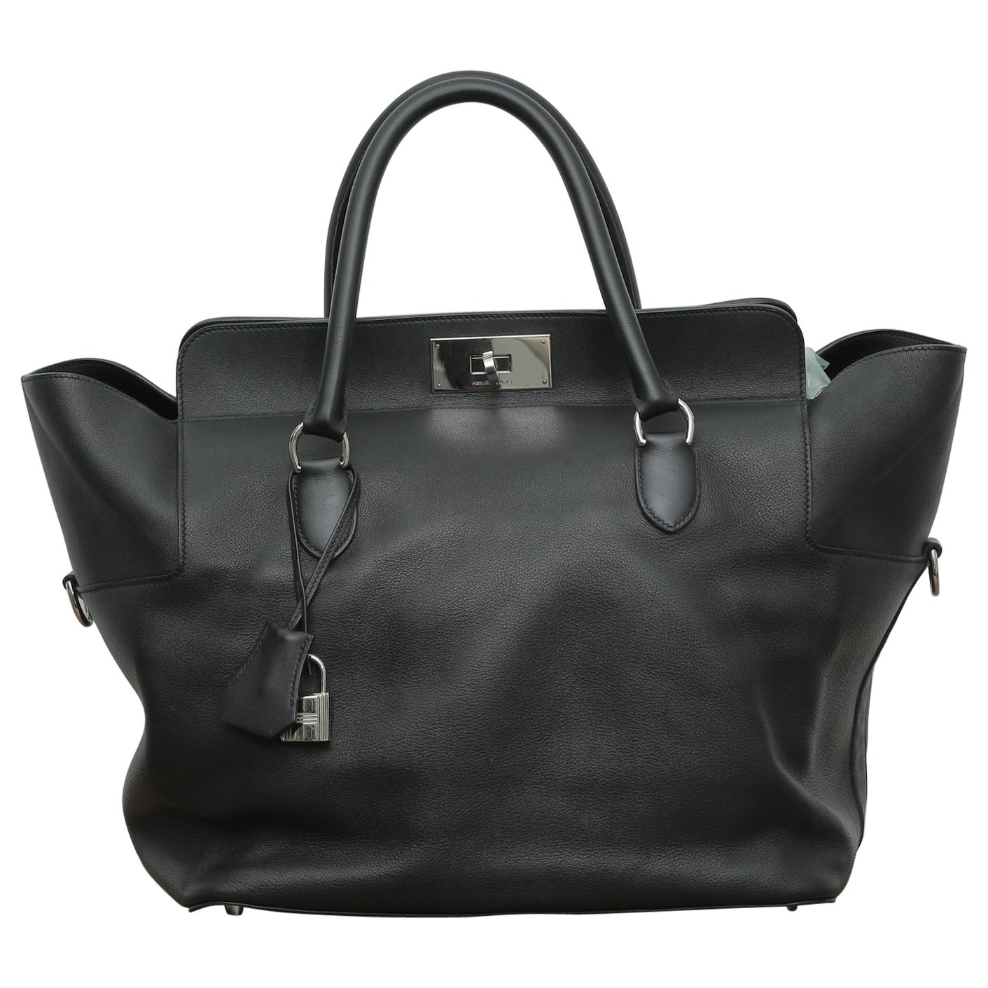 Aldo Raffa Italian Black Embossed Patent Leather Travel Bag Carry On ...