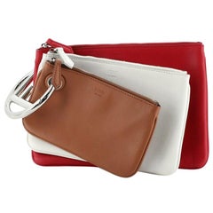 Fendi Triplette Pouch Set Calfskin