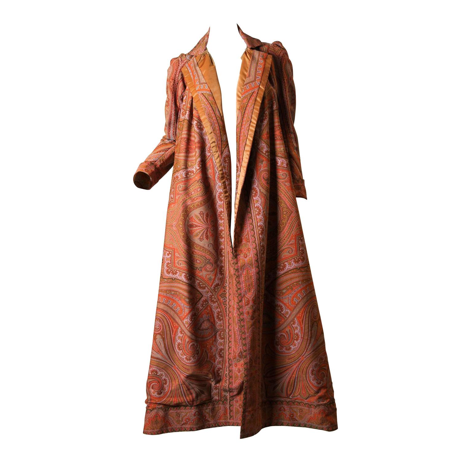 Victorian Paisley Coat For Sale at 1stdibs