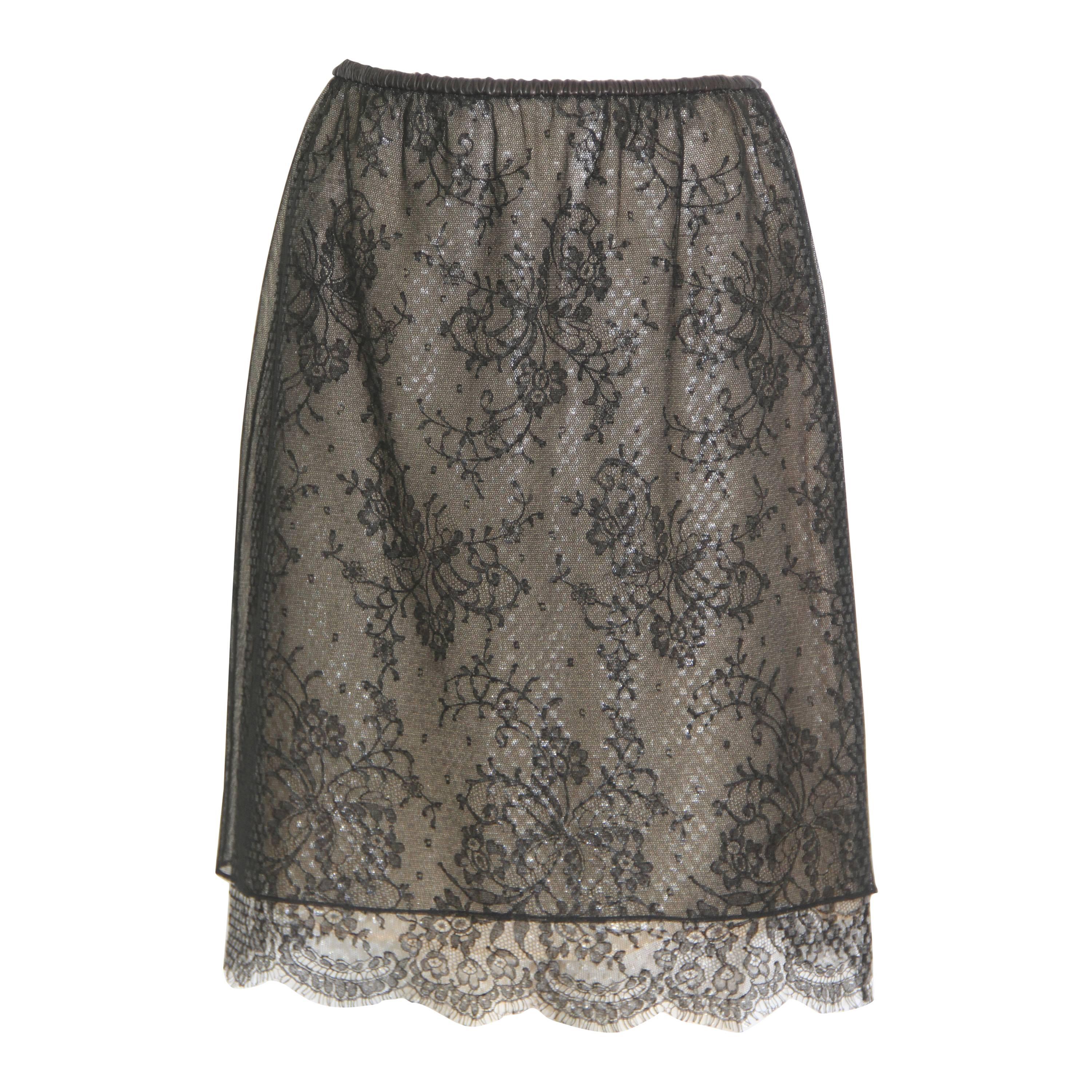 Tom Ford For Gucci Lace Skirt Fall 1999 For Sale