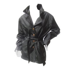 Versace Jeans Couture Sleek All Weather Belted Jacket c 1990