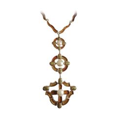 MINT  Chanel ✿*ﾟ" SHOWSTOPPER " 07A MONTE CARLO Gripoix Glass Long Drop Necklace