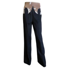 Pantalon iconique Alexander McQueen en cuir de vache, A/H 1997