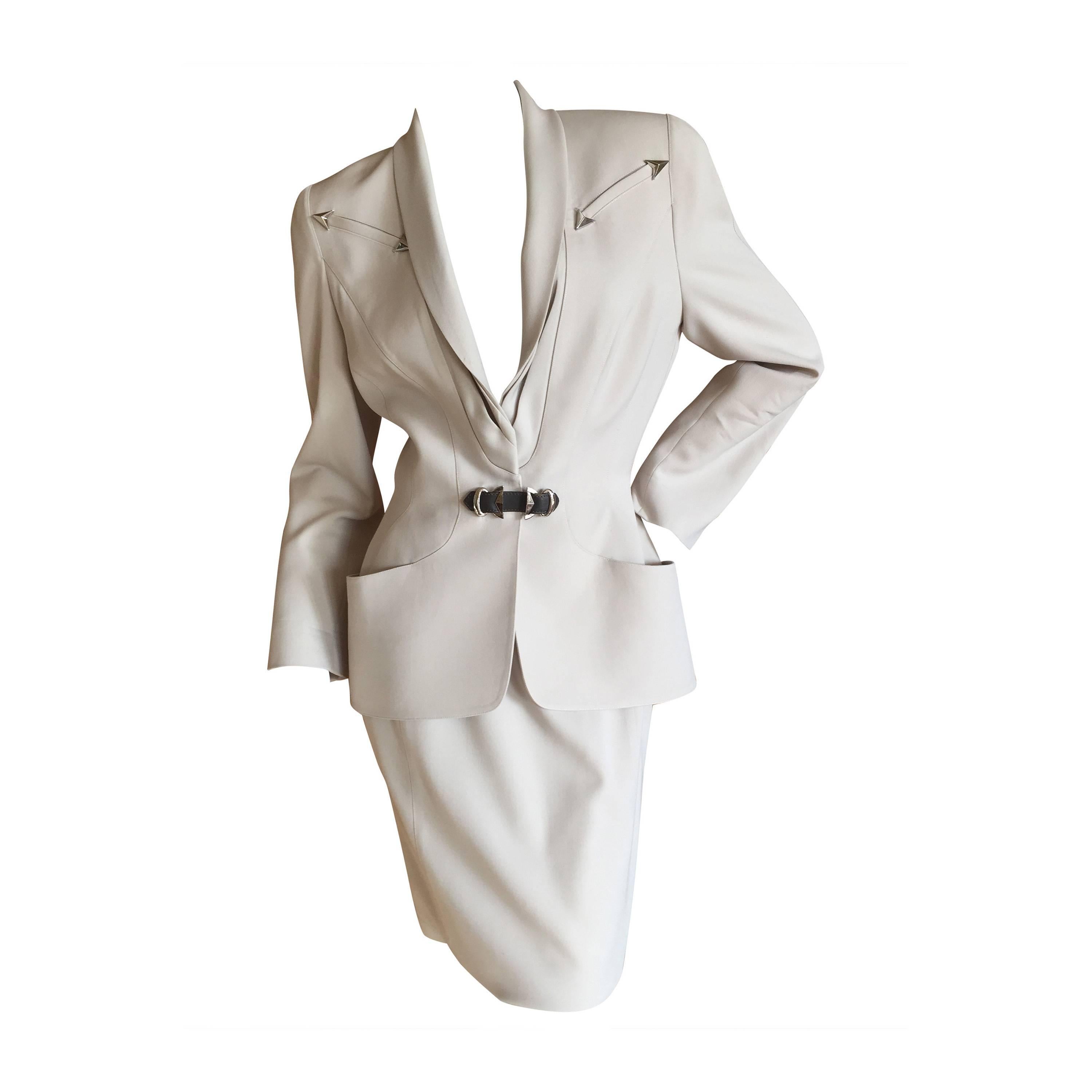 Thierry Mugler Vintage Western Style Skirt Suit