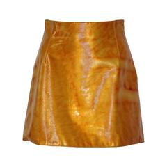 Gianni Versace Leather Skirt Fall 1995