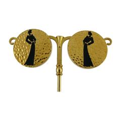 Chanel Vintage Mademoiselle Silhouette Clip-On Earrings 10