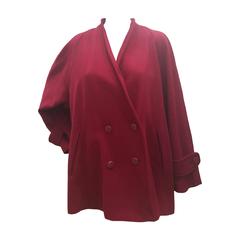 2000s Karl Lagerfeld red cape