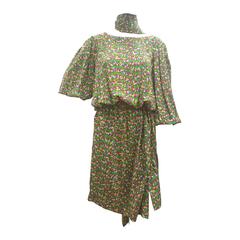 1970s Yves Saint Laurent Multicoloured Dress 9