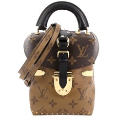 Louis Vuitton Camera Box Handbag Studded Reverse Monogram Canvas