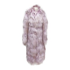 Important and rare Tom Ford for Gucci runway pink fur coat, Fall 2001