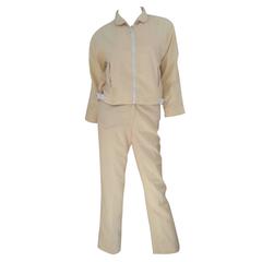 Vintage Courreges 2 Piece Jacket and Pants 1960’s - Cotton