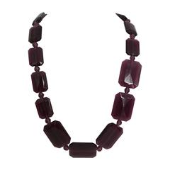 Kenneth J. Lane KJL Purple Lucite Necklace 4