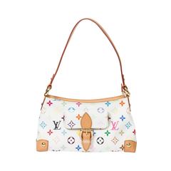Louis Vuitton Elisa Bag White Multicolor Monogram Canvas