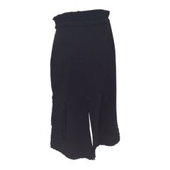 Vintage Black 1970's Couture Black Skirt 