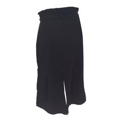 Vintage Black 1970's Couture Black Skirt 5