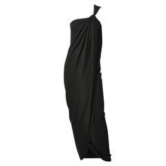 Ungaro Silk Crepe One Shoulder Gown