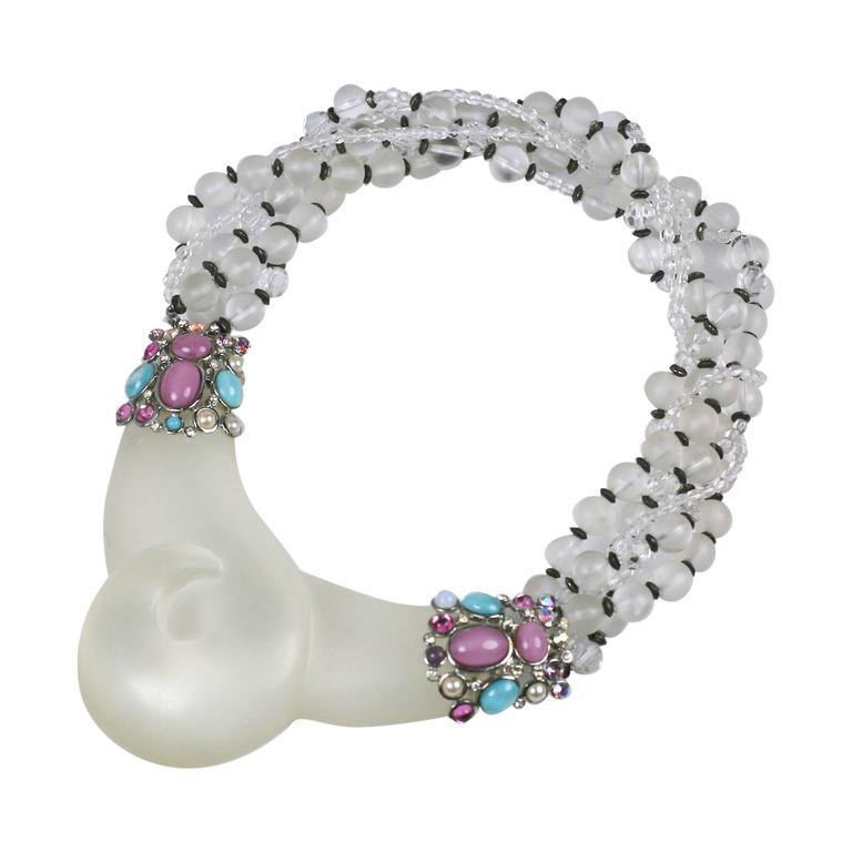 Les Bernard Pearl Necklace 3 For Sale on 1stDibs mayan pearl collar