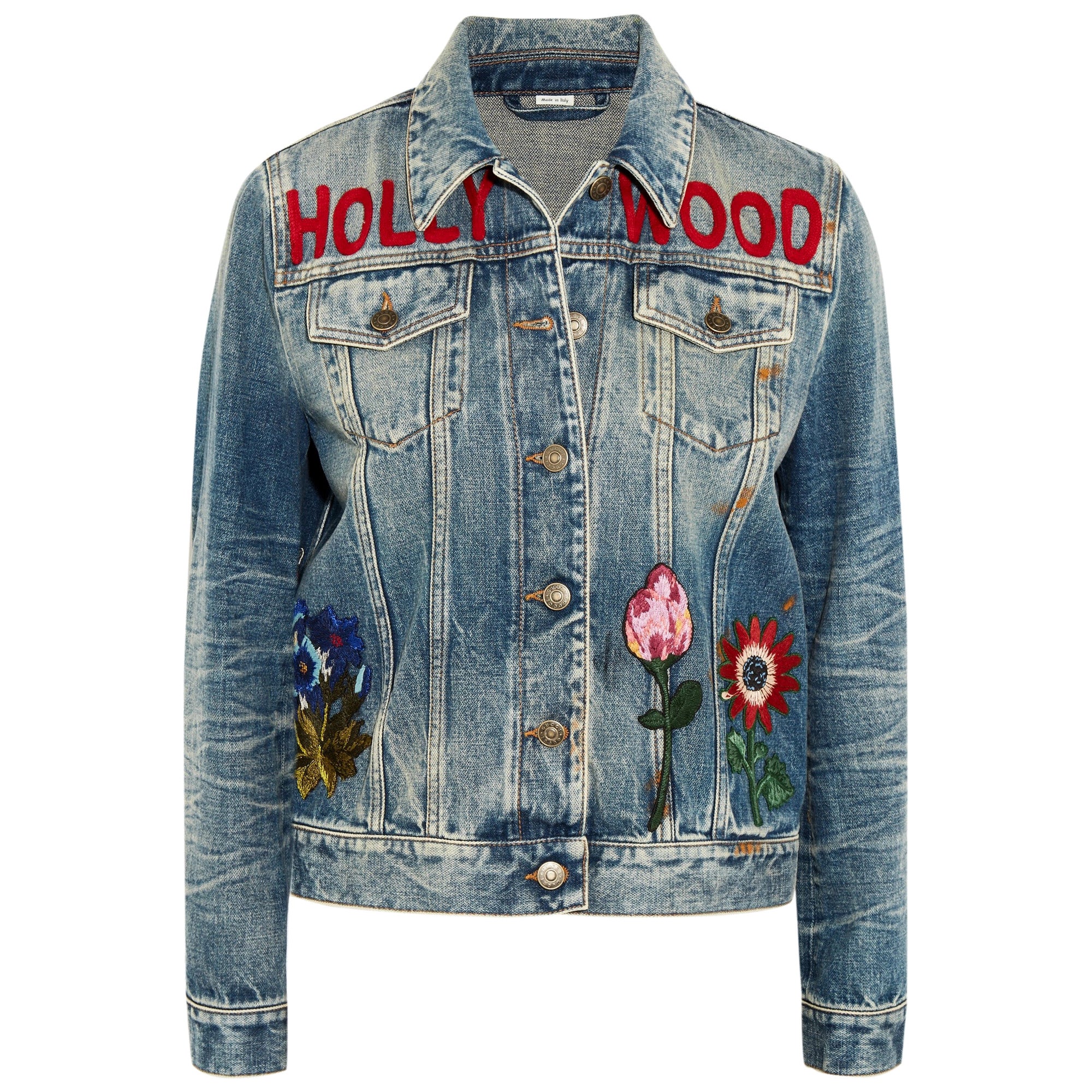 gucci embroidered jean jacket