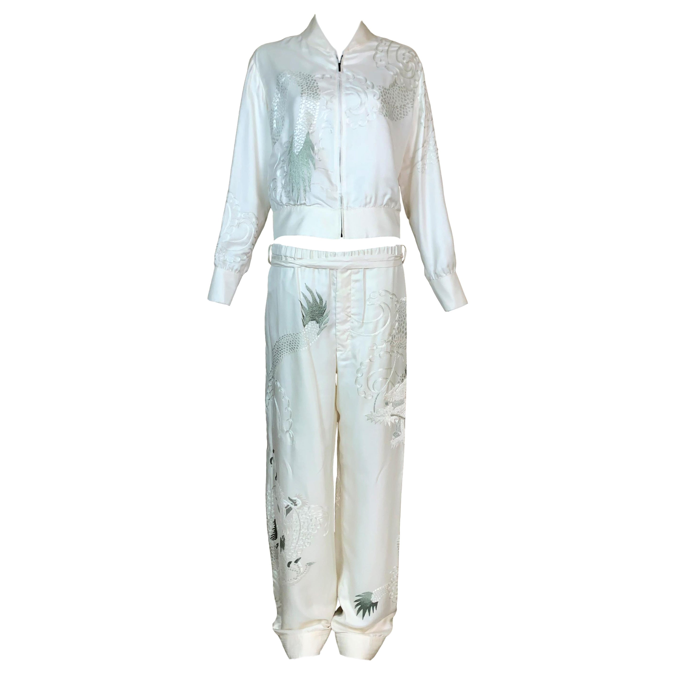 gucci silk tracksuit