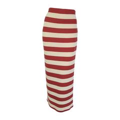 Gianni Versace Istante Nautical Striped Skirt Fall 1993