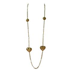 Yves Saint Laurent YSL Vintage Heart Sautoir Necklace 5