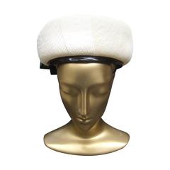 Lilly Dache Parisian Style Bow Trim Hat c 1970 2