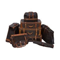 Louis Vuitton 8 Piece Traveling  Luggage 1970's - 1990's 