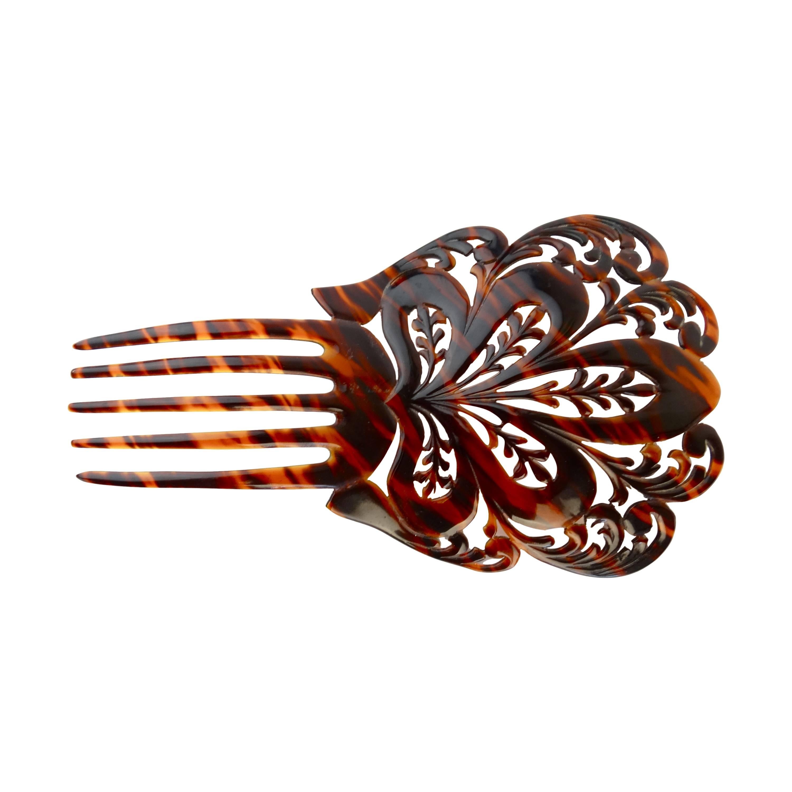 1920s Mantilla Tortoiseshell Hair Comb 