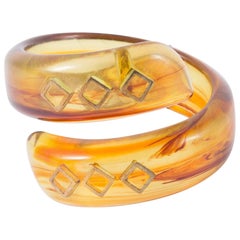 1960s Pierre Cardin Resin Snake Bracelet