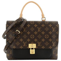 Louis Vuitton Marignan Handbag Monogram Canvas with Leather