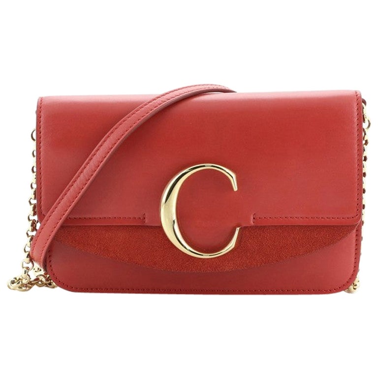 CHLOE burgundy suede and leather FAYE MEDIUM Shoulder Bag For Sale at ...