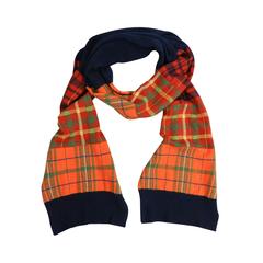 Chanel pre-fall 2013 Cashmere Long Scarf - orange, navy, red