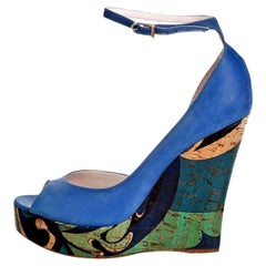 New Emilio Pucci Runway Pumps Heels Wedges Sz 37