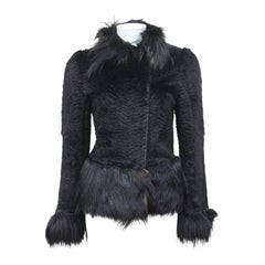Vintage Important Early Alexander McQueen fur jacket, 'Eshu' African Collection Fall 200