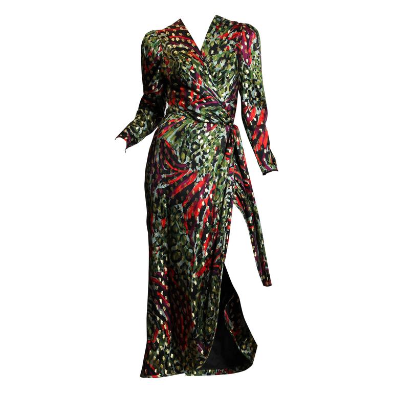 Silk and Lamé Givenchy Gown at 1stdibs
