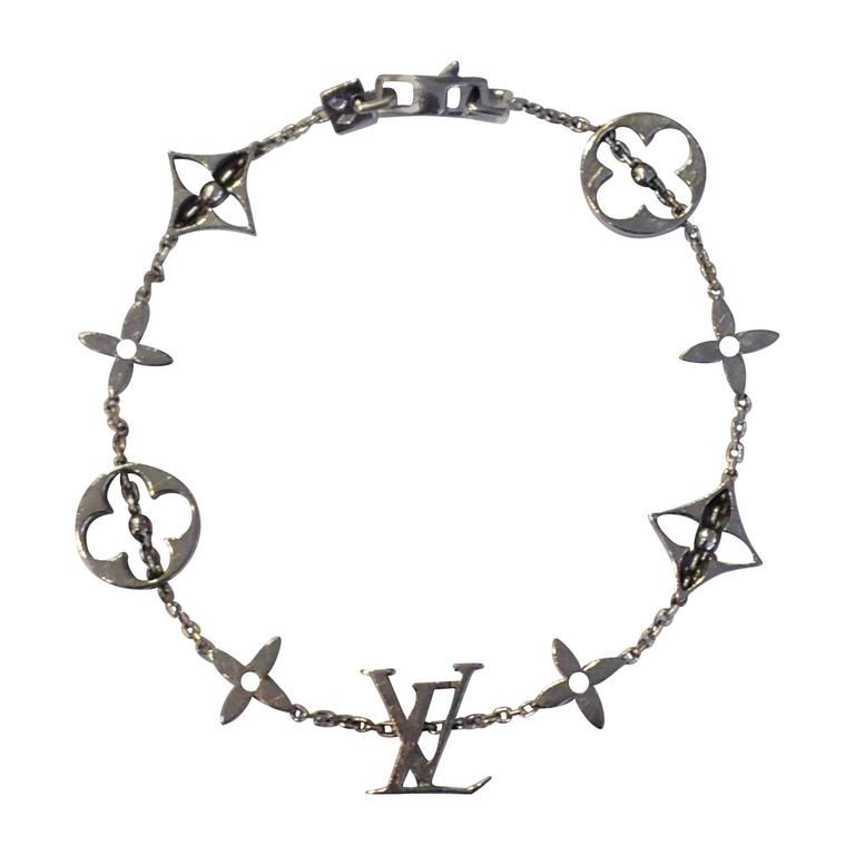 Louis Vuitton Vintage Off-White Monogram Charm Bracelet