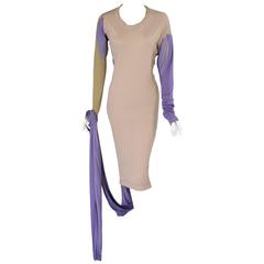 Vivienne Westwood Anglomania Tri Color Dress with a Train 12