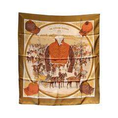 Hermes Vintage-on Epsom Downs Silk Scarf