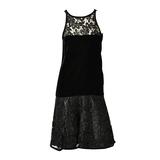 Yves Saint Laurent - Robe de cocktail en dentelle et velours
