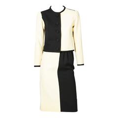 Yves Saint Laurent Black and White Shuit