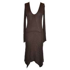 Yves Saint Laurent Coco Brown - Vestito in jersey foderato aderente alla forma