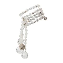Miriam Haskell  Drammatico bracciale con cristalli