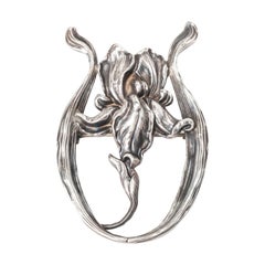 Oversized Kerr Sterling Lily Brooch