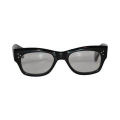 Used Oliver People Thick Black Lucite with Silver Hardware Studs Glasses