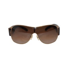 Vintage Chanel Bold Tortoise Shell with Gold Hardware Sunglasses