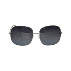 Used Oliver People Large Silver Hardware Sunglasses