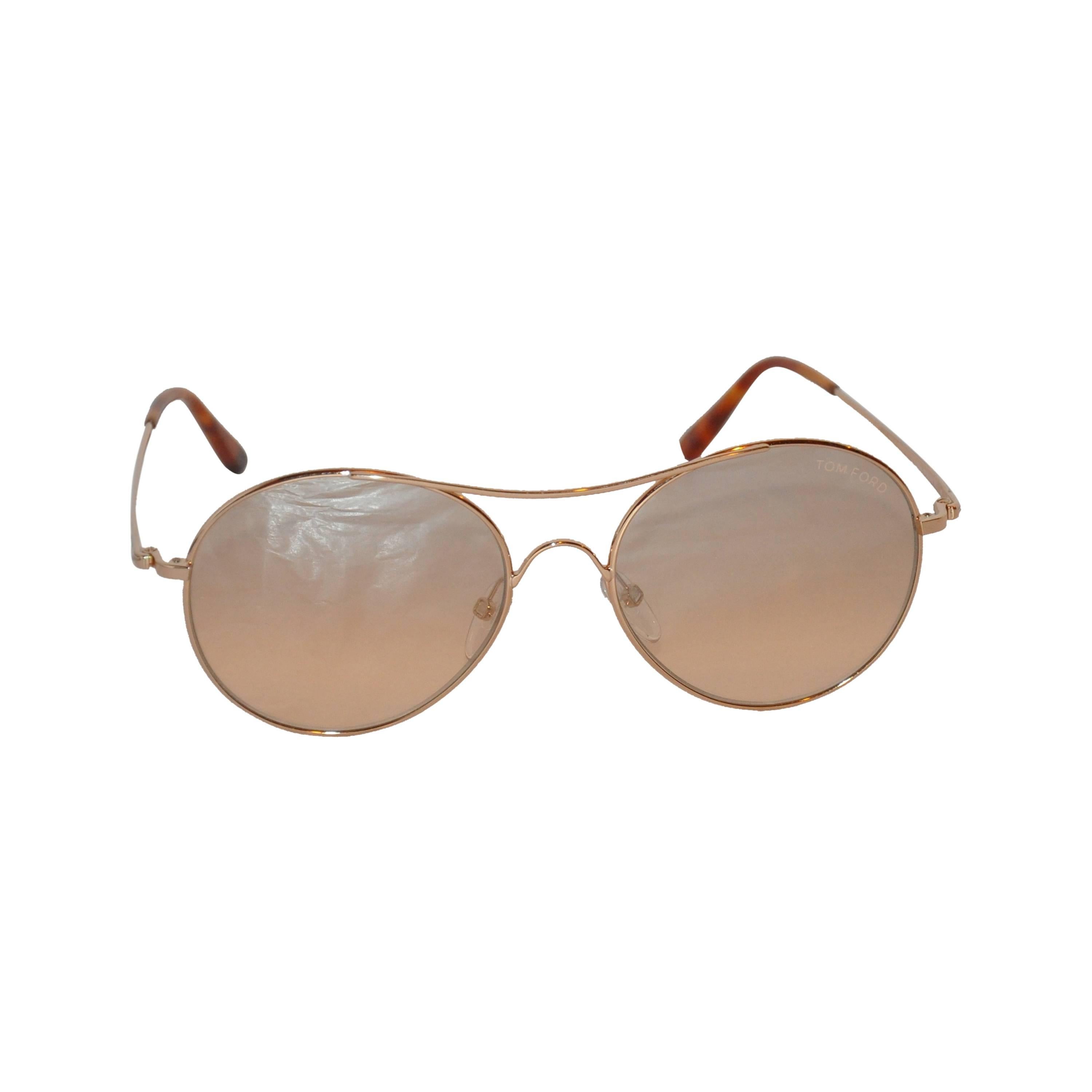 Tom Ford Gold Hardware Sunglass Frame For Sale