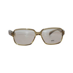 Vintage Gotti of Switzerland Smoke Lucite Eyeglasses